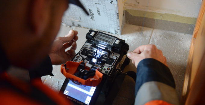 installation de fibre optique